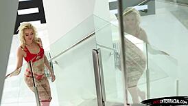 cherry kiss deepthroats and blowbangs 10 massive bbcs in interracial gangbang with rough facials and cum licks