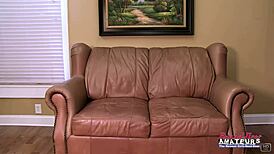 i fill cora's petite shaved pussy with dildo then she sucks cock hard