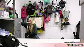 Blonde Housewife's Stealing Leads To Mall Cop Action