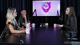 compilados da jujube delícia no bora cast com bruna carlos sheer red 🔥😍