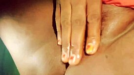 village girl rams brinjal deep in wet pussy