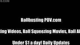 oh man i'm gonna bust your balls so hard with my feet you won't walk straight 😂👠💥 kick after kick in this femdom session