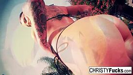 Christy Mack's Steamy Shower Tease