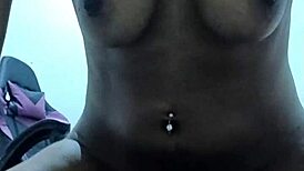 beautiful amateur shoves huge homemade toy deep for rough intense sex play