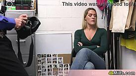Blonde Housewife's Stealing Leads To Mall Cop Action