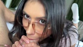 latina step sis penelope woods practices anal cowgirl creampie pov