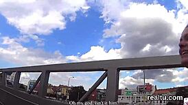 Adorable Czech cutie stripped and teased in supermarket before hardcore POV asshole ride