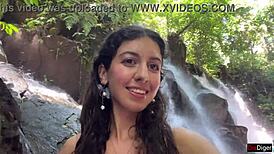 Why Cover Her Face with Cum in a Locker Room Then Parade at the Waterfall?