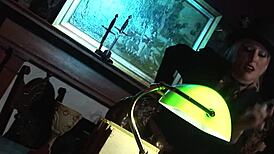 classy milf in heels fishnets rides bbc then takes anal creampie doggystyle