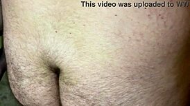 Slut Wife Takes Double Bareback Creampies Missionary from Lovers in Homemade Threesome Cuckold Humiliation