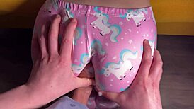 stepsis teases ass rub but no deep entry