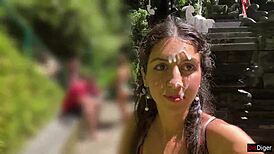 Why Cover Her Face with Cum in a Locker Room Then Parade at the Waterfall?