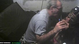 her warm mouth feels so good sucking my cock in the deejay booth