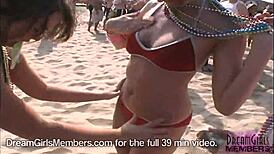 Bikini Flashes Reveal Boobs and Pussy at Steamy Texas Beach Bash