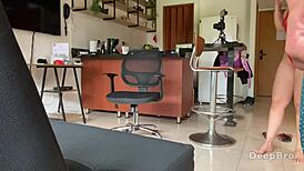 sexy colombian latina gives uncut deep spit blowjob in dorm