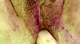 fat hairy slut pussy stretched by multiple huge toy cocks