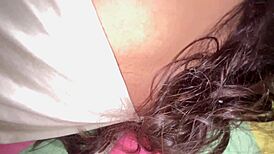 Stepdaughter Tricks Dad With Mom's Pajama For Rough Bed Fuck!