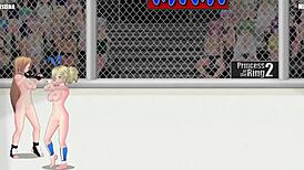 Christina Vs Mimi Princess Ring Wrestling Catfight