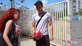 valery's tempting first anal ride with young rookie