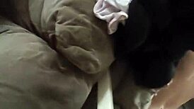 Girlfriend Bent Over Sofa Doggystyle Mirror View