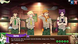 Game friends camp ends season 59 with intense hentai action!