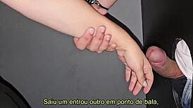 Glory hole thrills as she devours huge black cock in cabin ecstasy