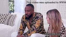 Cheating milf housewife sneaks out to suck neighbors massive black cock deepthroat interracial lust