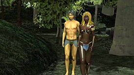 Sailor Fantasy Twist on Desserted Island Cartoon Adventure