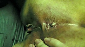 Wife's first black bull creampies pussy after condom rips