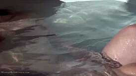 Cute Asian 18yo Teen Fingers Wet Tits in Hot-Tub Tease Machine