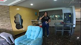 i finally see my stepsister after so long squeezing that white booty she changed quick