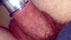 she vacuums his throbbing cock until massive cum explosion