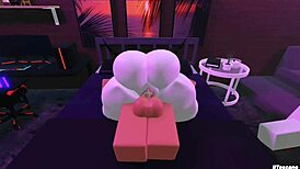 your slutty friend spreads ass for my big cock while boyfriend waits outside