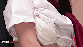 japanese student mio kanai sneaks home for her secret oral craving