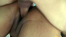 imagine fishnet brunette heels slut taking fat cock plow in pussy