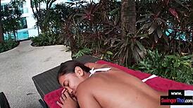 after sensual massage asian teen amateur sucks and fucks boyfriend's big cock pov