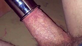 she vacuums his throbbing cock until massive cum explosion