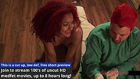 Doctor Tampa probes Daisy Ducati's pussy in university gyno exam