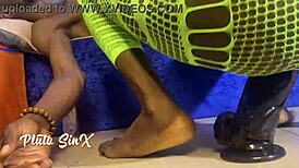 Vera RIDES MY DICK HARD then SLIDES Her TOY Deep in Lingerie Fishnets