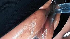 my fat milf pig wrecked my cam fisting her huge hairy cunt till she squirts begging for punishment