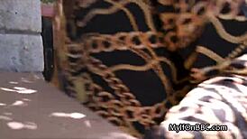 Cheating milf housewife sneaks out to suck neighbors massive black cock deepthroat interracial lust