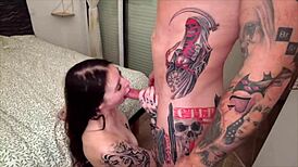 french tattooed bunny craves hard action right now