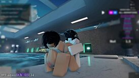 shy big tits girl bent over pool edge takes rough doggystyle pounding from monster cock follower