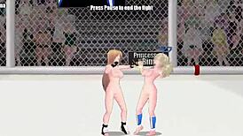 Christina Vs Mimi Princess Ring Wrestling Catfight