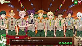 Game friends camp ends season 59 with intense hentai action!