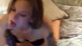 Whoa, petite milf Lacy Summers teases dildo on webcam!