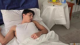 Ever wonder what happens sharing a bed with stepsis while her stepdad sleeps we sneak filthy doggystyle behind his back all night long