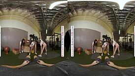 oh man these naughty babes kyler quinn and paige owens tag team my gym cock so good