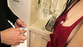 Yui Misaki's Big Tits Jiggle During Shower Creampie Ride