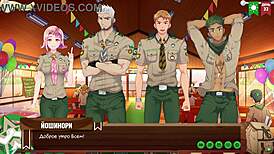 Game friends camp ends season 59 with intense hentai action!